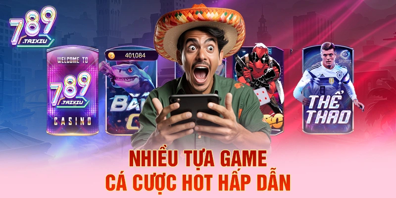Đa dạng tựa game cá cược tại tx88